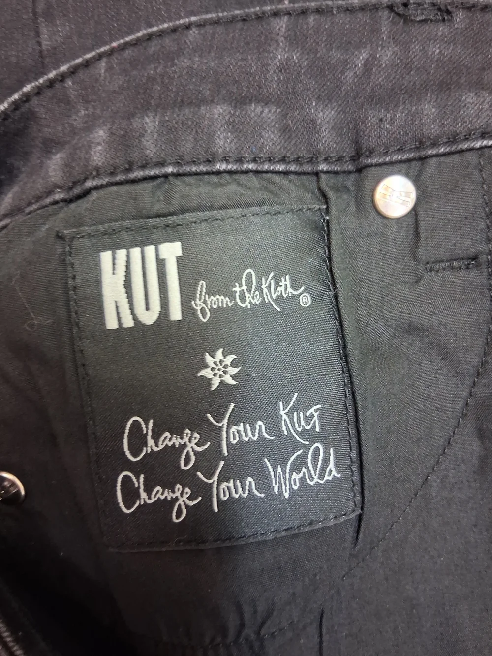 Kut from the Kloth Black High-Rise Flare Jeans - Picture 3 of 17